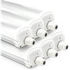 HOFTRONIC - 6x Plafoniera LED Impermeabile per soffitto IP65 150 cm - 48 W 5760 Lumen - 6400 K luce Bianca Fredda - Collegabili - IK07 - Lampada per Garage Cucina Officina Ufficio Bagno Magazzino