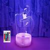 SUPERHONGJIHAO Luce notturna per bambini 3D Ballet Dancer Lampada a Led con telecomando 16 Cambiare colore Regalo di compleanno di Natale per il bambino