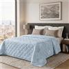 Dorian Home Trapunta Estiva Letto Singolo 100% Puro Cotone Certificato Sambuco Nocciola