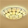 SAIVITT Plafoniera Lampada stile-classico in vetro annata Luce da soffitto Tondo Retro Design Vintage E27 Illuminazione Lampadari Sala da pranzo Camera da letto Cucina Corridoio Scala Applique moderna 30CM
