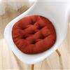 YOUGANG Set di 2 cuscini per sedie da interno ed esterno rotondi per cucina e sala da pranzo, cuscino per seduta da 30/40/45/50 cm, comodo cuscino per sedile auto (Caffè, 45 cm)