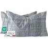 Dorian Home - Federe Cuscino Letto 50x80 Cotone 100% Puro, Morbido e Certificato, Coppia di 2 Federe Abbinate da Aggiungere al Set Copripiumino, Federa Cuscini 4 Stagioni con Comoda Patella di 18 cm