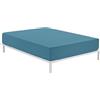 Dorian Home Parure Copripiumino In Cotone Percalle, Double Face (Celeste, Singolo, Lenzuolo Sotto)