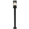 Qazqa gleam - Palo da giardino Moderno - 1 luce - Ø 102 mm - Nero - Moderno - Illuminazione esterna
