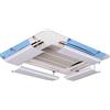 Yingpai-Air Conditioner Deflector Yingpai Deflettore condizionatore per climatizzazione centrale a soffitto, Impedisci all'aria di soffiare dritto, regolabile in inclinazione, adatto per 54-84 cm, materiale plastico leggero (un pezzo)