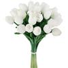 HAOSHICS 30 steli di tulipani artificiali in lattice finto - vero tocco finto colorato, per bouquet di Pasqua, primavera, matrimoni, centrotavola e composizioni floreali, decorazione per la tavola