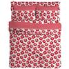 MAXIME MAISON - Set Lenzuola Letto Singolo Cotone Stampate, Completo Letto Singolo Cotone con Federa, Lenzuolo Anallergico Made in Italy (Anemona Rosso)