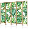 murando - Paravento da Interno 225x172 cm XXL Foglie Monstera 5 Pannelli Divisori Stampa Unilaterale su Tela in TNT Separe Divisorio per Ambienti Ufficio - Paraventi Decorazioni Elegante b-B-0295-z-c
