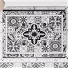 PETTI Artigiani Italiani - Accessori Tessili da Cucina, Copri Fornelli 46x70 cm in Microfibra, Coprifornello Elegante per Gas e Induzione, in Stampa Digitale Vietri Nero, 100% Made in Italy