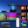 VIVBCLI Tenda Luminosa Natale Smart, 400 LEDs Luci Dinamiche per il Fai-da-Te, 200+ Modalità Scena Curtain Light, Controllato Tramite APP e Telecomando, con la Musica (2m * 2m)