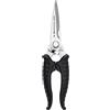 DUE CIGNI SINCE 1896 Due Cigni Forbici Cucina Multiuso, 20,4 cm, Acciaio Inossidabile, Nero, 20.4 cm
