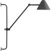 EXO LIGHTING - Applique da parete ARM, (H.60 cm), interno, nero, LED COB 5W, 3000K, 728lm, 330° e 180°, IP20- Illumina sale d'attesa, salotti, sale da pranzo, sale da studio o lettura.