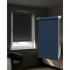 Victoria M. Tenebra Tenda a Rullo Oscurante, Montaggio con e senza Fori, Avvolgibile, Blu Scuro, 75 cm x 220 cm (Larghezza x Altezza)