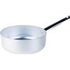 Baldassare Agnelli Pentole Agnelli, ALMA10716, Casseruola Bassa con 1 Manico in Acciaio Inox, Alluminio, Argento