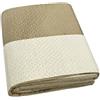 emmevi Trapuntino Copriletto Double Face Mezza Stagione Coperta Trapunta Leggera 1 Piazza e Mezza Beige