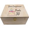 Colorfamily Scatola in Legno Personalizzata - Regalo Originale con Nome o Messaggio, Contenitore Decorativo per Calici, Bicchieri, Documenti, Compleanni, Anniversari e Occasioni Speciali