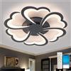Fachae 72W,Plafonnier Led,Fiore Moderno,Lampadario Design Con Telecomando APP,3000K-6000K,Funzione Memoria,Dimmerabile,Luminaire Plafonnier Luce,Morbida 72W,Adatto Per Soggiorno Camera Da Letto