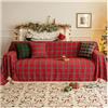 HonunGron Telo Copridivano Natalizio Telo Copritutto Natalizi, Telo Copriletto Cotone Natalizia Telo Arredo Copridivano, Multiuso Salvadivano Coperta Divano del Soggiorno (Rosso,180x300cm)