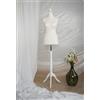 Generico AILANT Manichino donna sartoriale white wood stand (cream, 42/44 M)