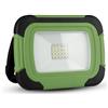 V-TAC Faro LED Chip Samsung 10W Ricaricabile Colore Nero e Verde 6400K IP44