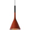 KXKLGWHN Lampadario a testa singola E27, lampada a sospensione in metallo in stile nordico, paralume creativo a sospensione a forma di tromba, montaggio a filo con apparecchi di illuminazione e balcon