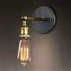 Mengjay Industriale Applique da parete Lampada Muro da parete a luce Regolabile Finito in ottone Testa in rame con Portalampada E27 interna per Casa Bar Ristoranti Club (lampadine non incluse) (1 pezzi)