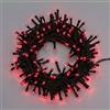XMASKING Catena 12,5 m, 300 led rossi, con giochi di luce, cavo verde, EX Best Value, luci di Natale, luci per l'albero di Natale, luci rosse