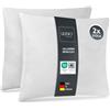 LILENO HOME Set di 2 cuscini 50x50 cm - Cuscini interni lavabili a 40°C adatti per allergici - Cuscini in poliestere per divano, testa e letto