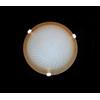 Generico Plafoniera classica in vetro 1 luce Girella Ambra D.40 cm lampada da parete in vetro per bagno camera soggiorno cucina scala corridoio