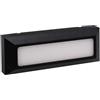 maolo Faretto LED Incasso Segnapasso Rettangolare 6W Luce Regolabile IP65 Illuminazione da Esterno Interno Design Moderno (Ondulato, Nero)