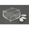 Oggettistica per bomboniere 50 PEZZI Scatola scatolina plexiglass portaconfetti 6x6x3 cm