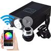 ISAFIX Luci in Fibra Ottica 4. 5W 60W 75W. Smartphone di Controllo WiFi. App RGB RGBW LED Generatore del proiettore in Fibra Ottica Leggera (Color : 75W RGB WiFi, Size : A)