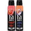 Fa Deodorante per uomo, spray Attraction Force, 1 deodorante da 150 ml e spray per il corpo, Dark Passion, con profumo sensuale e fresco, 1 x 150 ml