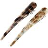 VOCOSTE Clip Per Capelli A Becco Di Anatra Caffè 2 Pezzi In Metallo | Acrilico, Caffè, Caffè Chiaro, 13.5X2.1X3Cm/5.31X0.83X1.18, Fissaggio Robusto, Non Danneggia Capelli