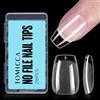 TOMICCA Set di punte per unghie in gel morbido, 216 pezzi, per manicure fai da te, 12 misure