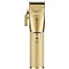 BaBylissPRO GOLDFX+ Professional Barber Cord/Tagliacapelli senza fili da uomo, tutto in metallo, batteria al litio con durata di 3 ore, oro