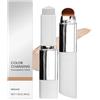 Lnwaci Double-Headed Lightweight Foundation Stick, 2 in 1 Dual Ended Eraser Foundation Stick, Hydrating Lightweight Cover Cream With Brush, for All Skin Types (Natural)