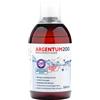 Argentum 200 200HERBALS®, argento colloidale, 200 ppm, Argentum200, 500 ml, acqua colloidale d'argento 200 ppm, particelle nano-argento, tonico per il viso, 500 ml