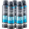 Dove 5x Dove Men+Care Deodorante Spray Clean Comfort 48h 0% Alcol Antitraspirante - 5 Flaconi da 150ml