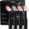 Generico 4pcs Eyeshadow Stick - Jelly Face Makeup Crayon, Pearlescent Shimmer Highlighter Pencil | Smooth Waterproof Long Wear Glitter Eye Cosmetic Set | Brightening Makeup Tool for Party Wedding Travel Stage