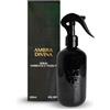 RAPTUS Ambra Divina Spray Ambiente e Tessuti 300ml - Profumazione Calda all'Ambra - Deodorante per Tessuti e Casa - Flacone Nero Elegante