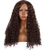 CHANGYUE Mezza parrucca riccia moda Outre PENNY 26 (1B Off Black) sintetica rapida
