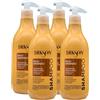 FEI FAN Shampoo RICCI ENERGICI, Shampoo Idratante Per Capelli Ricci e Ondulati. Con Estratti Di Alghe Marine e Curl Memory Tecnology. Con Tappo Dosatore 500ml (4 Flaconi)