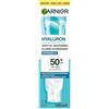 GARNIER Hyaluron Barrier Protect - Fluido anti-UV quotidiano - Cura solare viso SPF 50+ - Idrata - Glicerina & Acido Ialuronico - Vegan & Cruelty Free - Tutti i tipi di pelle - uomo/donna - 40 ml