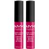NYX Professional Makeup Soft Matte Lip Cream Tinta Labbra Tonalità Madrid Lunga Durata Finish Matte Cremoso Leggero Colore Extra Pigmentato - 2 Rossetti da 8ml