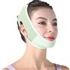 Zymjzbetic Fascia for il viso leggera a forma di V, confortevole, dimagrante notturno, regolabile, supporto tonificante invisibile per il lifting facciale(Green)