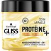 Gliss Schwarzkopf - Gliss - Maschera per capelli cura miracolo nutriente 4 in 1 - Capelli secchi/danneggiati - Cura dei capelli - 96% di ingredienti di origine naturale - Vaso da 400 ml