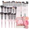 MAANGE Set di pennelli da trucco, 54 pezzi, kit di trucco multifunzionale, pennelli sintetici di alta qualità, per donne e ragazze (rosa, 54 pezzi)