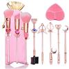 Yi-gog Set di 9 pennelli da trucco Sailor Moon Golden Magic Girl, per fondotinta, cipria, fard, correttore, ombretti