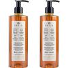 Prija Sapone Liquido Vitalizzante al Ginseng - 2 flaconi x 380 ml - Uso quotidiano - Sapone Mani Naturale e Vegano - Dermatologicamente Testato - Vegan friendly